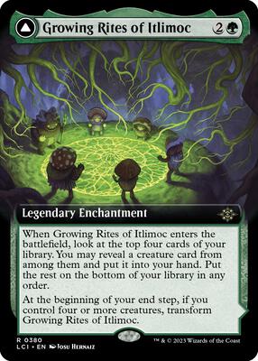 Growing Rites of Itlimoc (Extended Art) card from The Lost Caverns of Ixalan