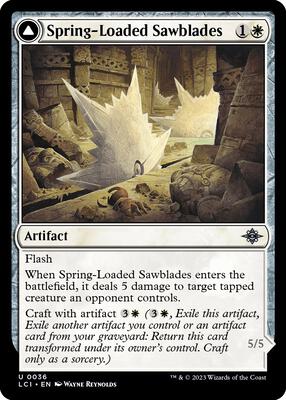 Spring-Loaded Sawblades card from The Lost Caverns of Ixalan
