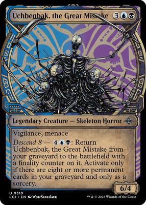 Uchbenbak, the Great Mistake (Showcase) card from The Lost Caverns of Ixalan