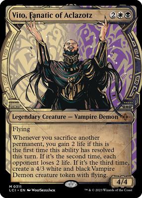Vito, Fanatic of Aclazotz (Showcase) card from The Lost Caverns of Ixalan