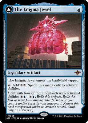 The Enigma Jewel card from The Lost Caverns of Ixalan