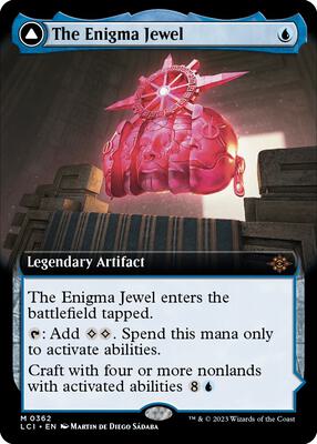 The Enigma Jewel (Extended Art) card from The Lost Caverns of Ixalan