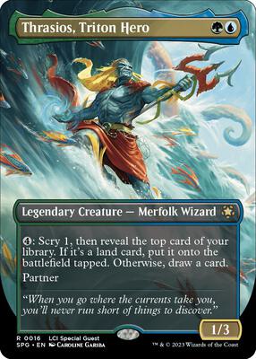 Thrasios, Triton Hero (Borderless) card from Special Guests