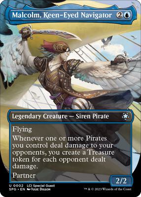 Malcolm, Keen-Eyed Navigator (Borderless) card from Special Guests