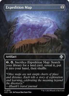 Expedition Map (Borderless) card from Commander: The Lost Caverns of Ixalan