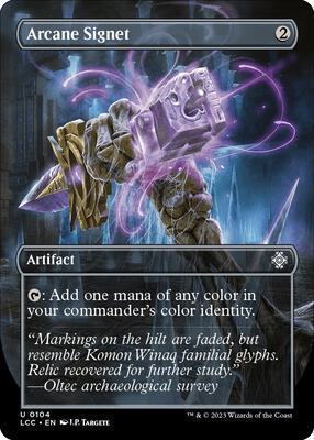 Arcane Signet (Borderless) card from Commander: The Lost Caverns of Ixalan