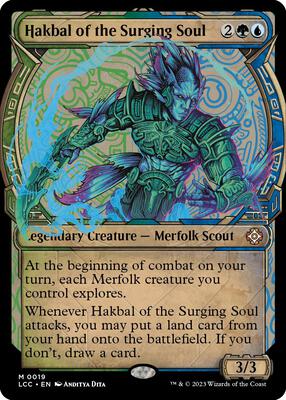 Hakbal of the Surging Soul (Showcase) card from Commander: The Lost Caverns of Ixalan