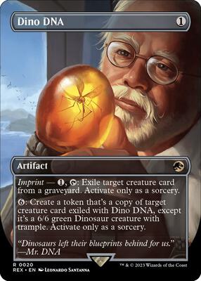 Dino DNA (Borderless) card from Universes Beyond: Jurassic World Collection