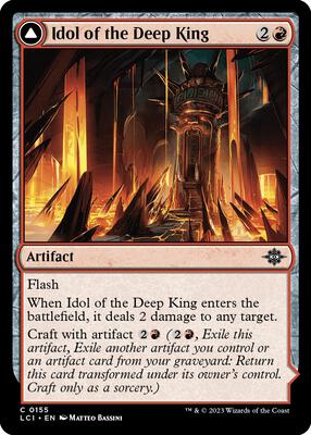 Idol of the Deep King card from The Lost Caverns of Ixalan