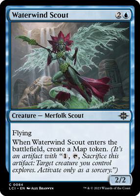 Waterwind Scout card from The Lost Caverns of Ixalan
