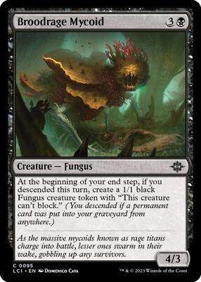 Broodrage Mycoid card from The Lost Caverns of Ixalan