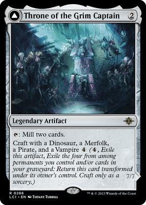 Throne of the Grim Captain card from The Lost Caverns of Ixalan