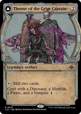 Throne of the Grim Captain (Showcase) card from The Lost Caverns of Ixalan