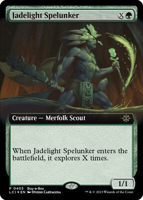 Jadelight Spelunker (Extended Art) card from Buy-A-Box Promos