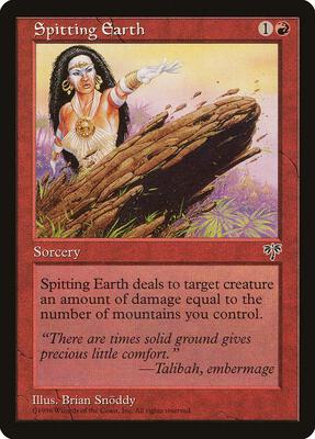 Spitting Earth card from Mirage