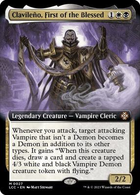 Clavileno, First of the Blessed (Extended Art) card from Commander: The Lost Caverns of Ixalan