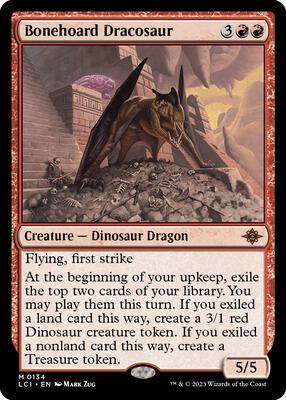 Bonehoard Dracosaur card from The Lost Caverns of Ixalan