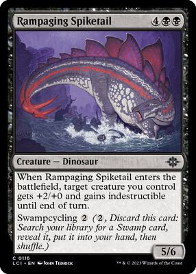 Rampaging Spiketail card from The Lost Caverns of Ixalan