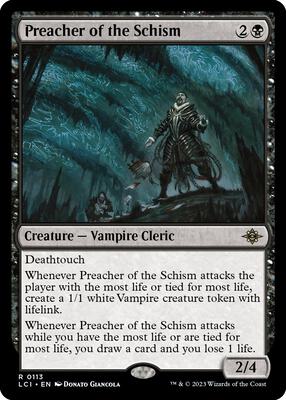 Preacher of the Schism card from The Lost Caverns of Ixalan