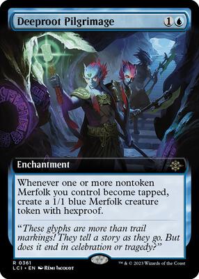 Deeproot Pilgrimage (Extended Art) card from The Lost Caverns of Ixalan