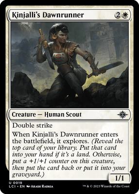 Kinjalli's Dawnrunner card from The Lost Caverns of Ixalan