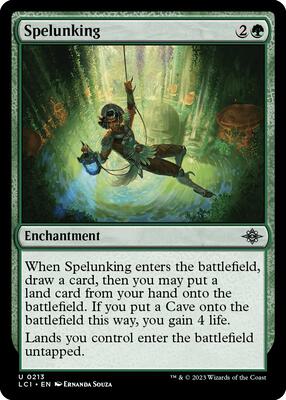 Spelunking card from The Lost Caverns of Ixalan