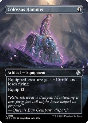 Colossus Hammer (Borderless) card from Commander: The Lost Caverns of Ixalan