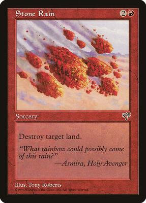 Stone Rain card from Mirage