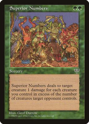 Superior Numbers card from Mirage