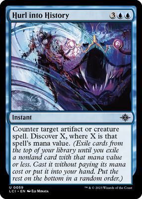 Hurl into History card from The Lost Caverns of Ixalan