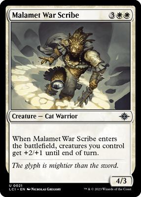 Malamet War Scribe card from The Lost Caverns of Ixalan
