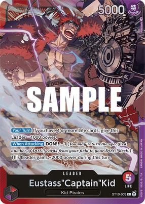 Eustass"Captain"Kid (003) card from Ultra Deck: The Three Captains