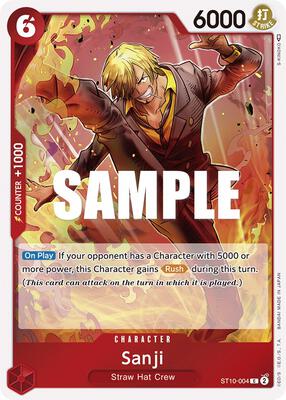 Sanji card from Ultra Deck: The Three Captains