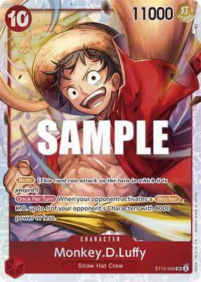 Monkey.D.Luffy (006) card from Ultra Deck: The Three Captains