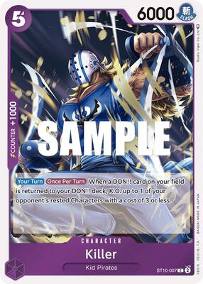 Killer card from Ultra Deck: The Three Captains