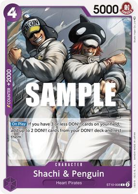 Shachi & Penguin card from Ultra Deck: The Three Captains