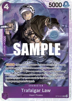 Trafalgar Law (010) card from Ultra Deck: The Three Captains