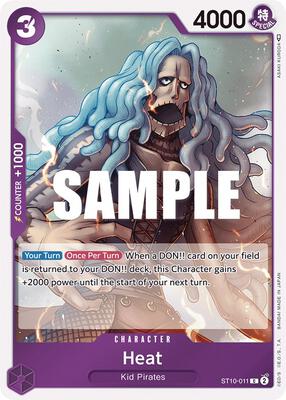 Heat card from Ultra Deck: The Three Captains