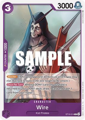 Wire card from Ultra Deck: The Three Captains