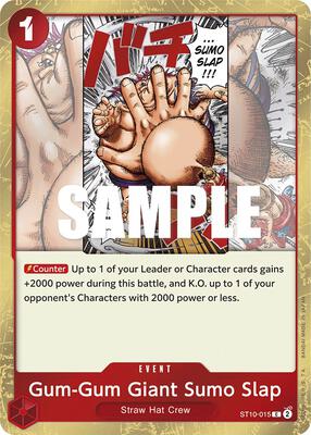 Gum-Gum Giant Sumo Slap card from Ultra Deck: The Three Captains