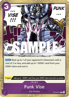 Punk Vise card from Ultra Deck: The Three Captains