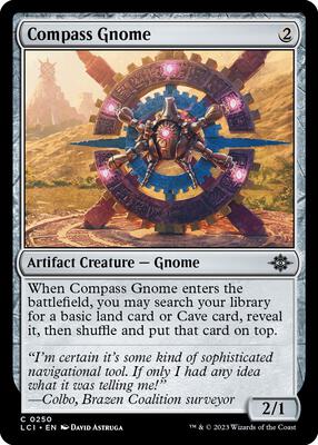 Compass Gnome card from The Lost Caverns of Ixalan