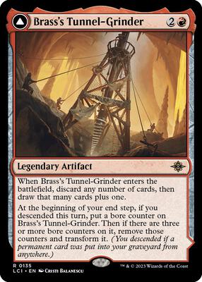 Brass's Tunnel-Grinder card from The Lost Caverns of Ixalan