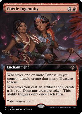 Poetic Ingenuity (Extended Art) card from The Lost Caverns of Ixalan