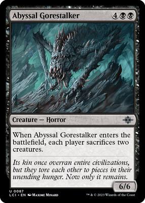 Abyssal Gorestalker card from The Lost Caverns of Ixalan