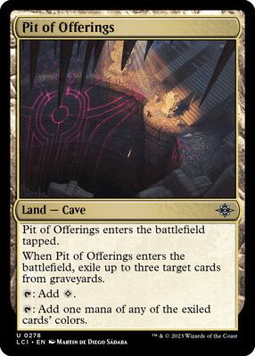 Pit of Offerings card from The Lost Caverns of Ixalan