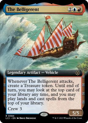 The Belligerent (Extended Art) card from The Lost Caverns of Ixalan