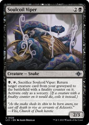 Soulcoil Viper card from The Lost Caverns of Ixalan