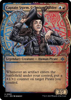 Captain Storm, Cosmium Raider (Showcase) card from The Lost Caverns of Ixalan