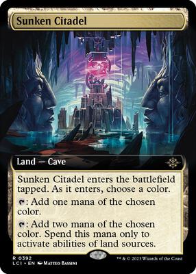 Sunken Citadel (Extended Art) card from The Lost Caverns of Ixalan